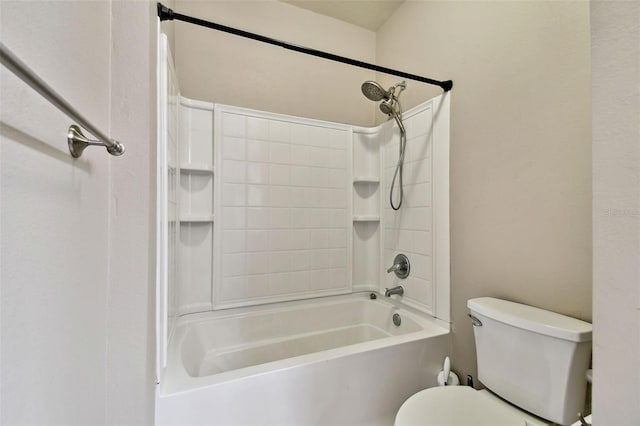 full bath featuring tub / shower combination and toilet