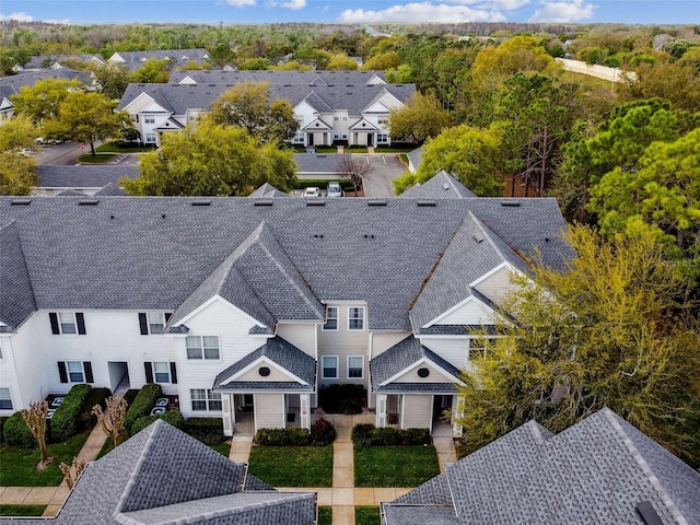 drone / aerial view with a residential view