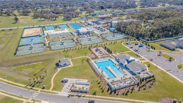 6494 Beverly Hills Dr, Zephyrhills, FL 33541 - birds eye view of property