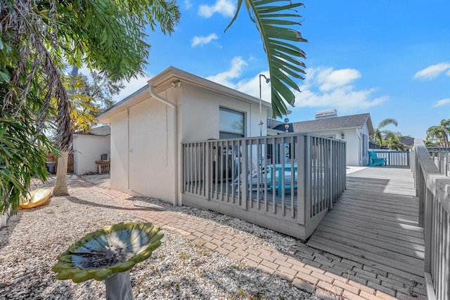6606 Dolphin Cove Dr, Apollo Beach, FL 33572 - view of wooden terrace