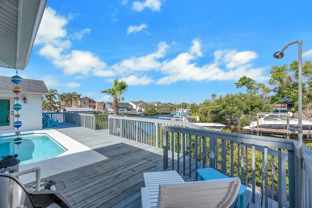 6606 Dolphin Cove Dr, Apollo Beach, FL 33572 - deck with a residential view