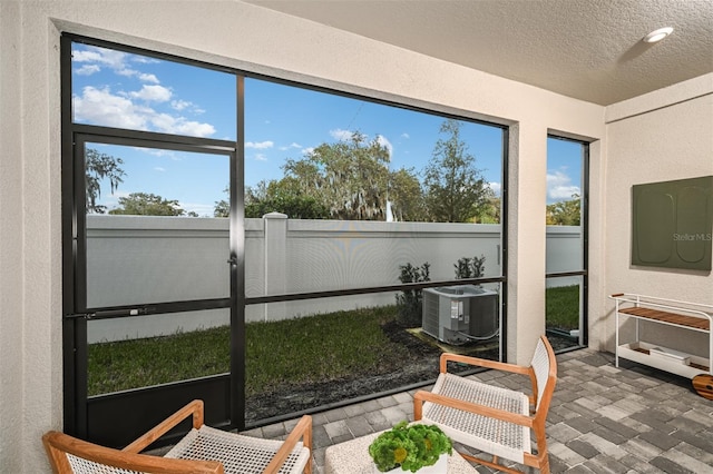 view of sunroom