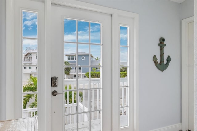 entryway with a healthy amount of sunlight