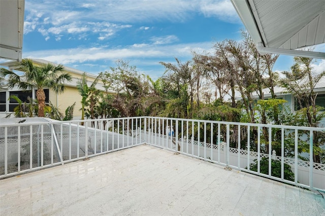 view of balcony