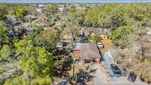 aerial view featuring a residential view