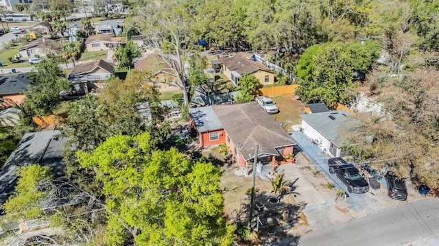 drone / aerial view with a residential view