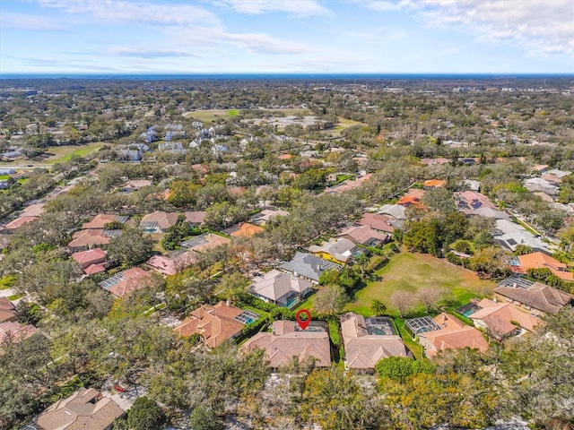 aerial view featuring a residential view