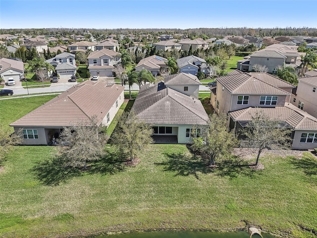 aerial view featuring a residential view