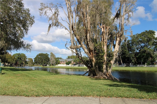 view of water feature