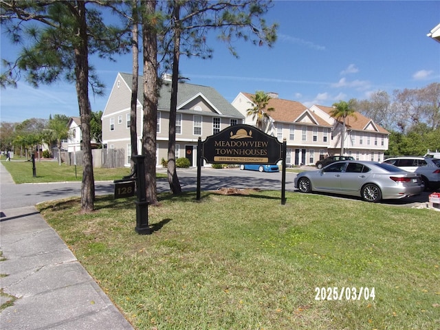 exterior space featuring a residential view