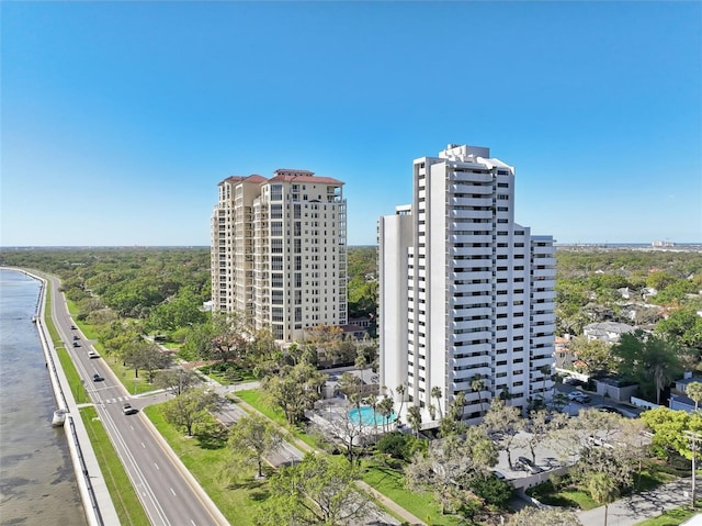 view of property with a view of city