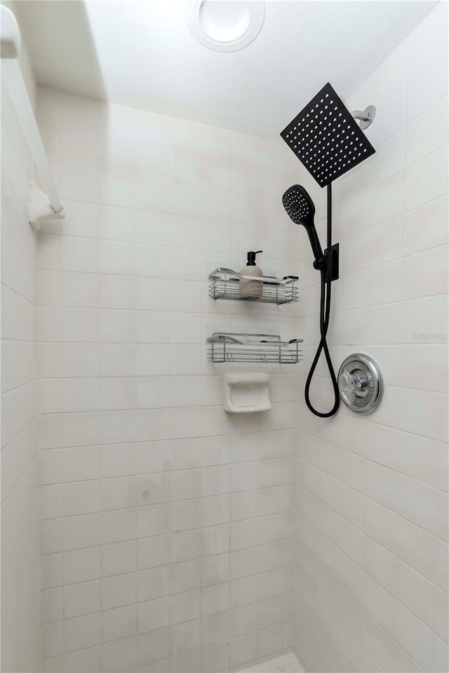 14501 Brambie Ct, Tampa, FL 33624 - bathroom featuring a tile shower