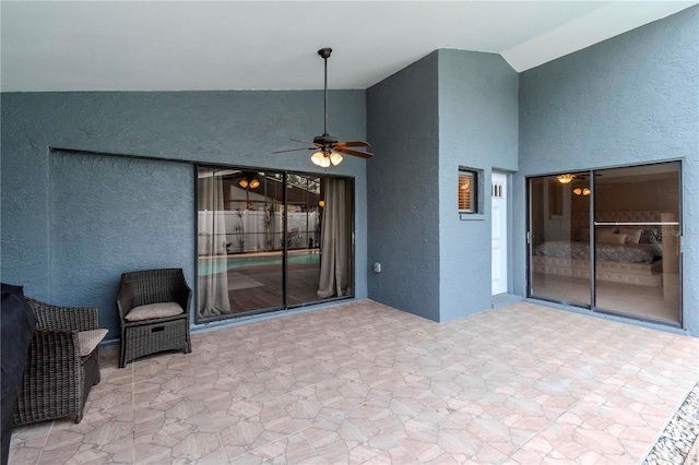 14501 Brambie Ct, Tampa, FL 33624 - view of patio / terrace featuring a ceiling fan