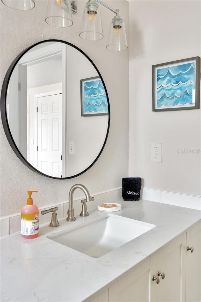 bathroom featuring vanity