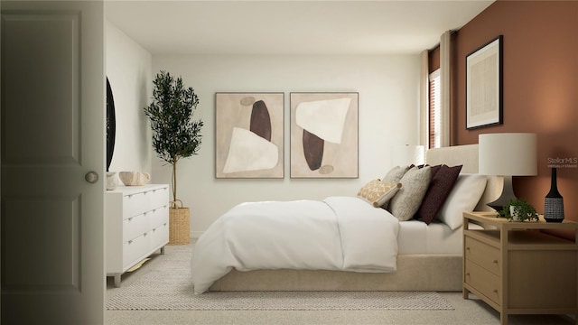 bedroom featuring carpet floors