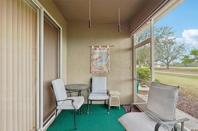 view of sunroom / solarium