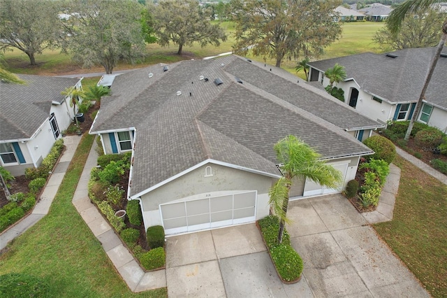 drone / aerial view featuring a residential view