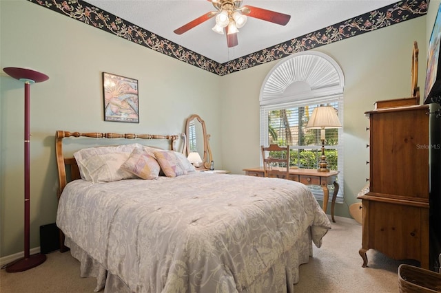 3798 Darston St, Palm Harbor, FL 34685 - bedroom with ceiling fan, baseboards, and carpet flooring