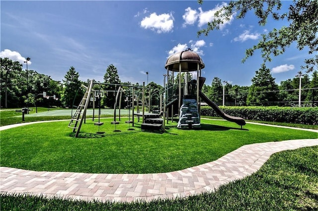3798 Darston St, Palm Harbor, FL 34685 - community jungle gym featuring a lawn