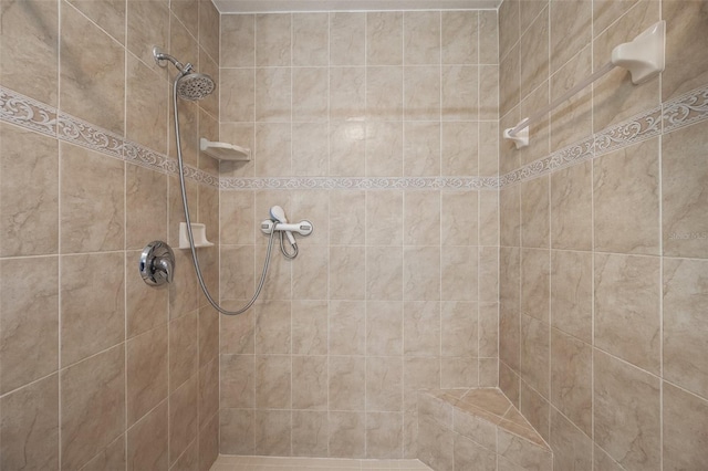 full bathroom with a tile shower