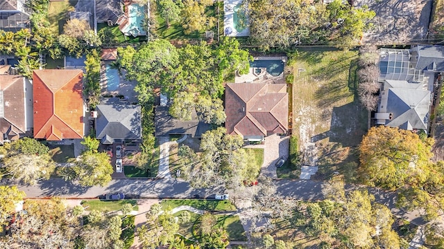 drone / aerial view with a residential view