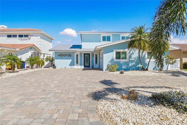 view of front of home featuring stucco siding