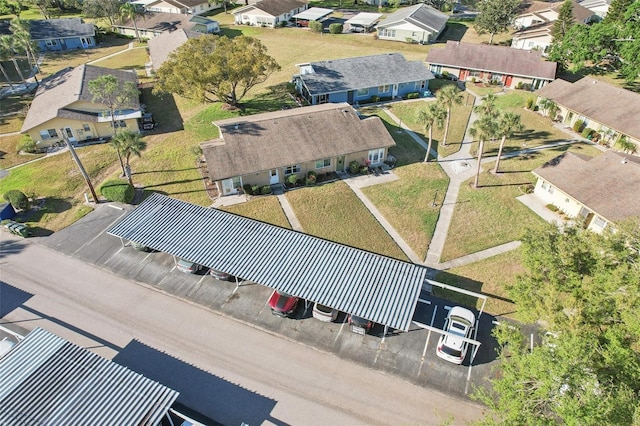 drone / aerial view featuring a residential view