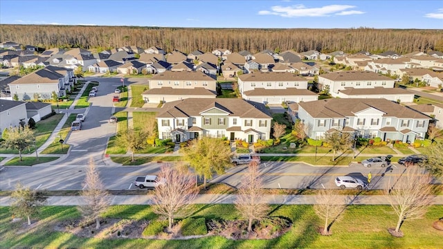 aerial view featuring a residential view