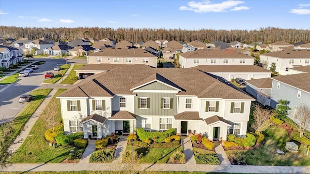 drone / aerial view with a residential view