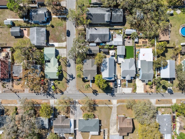 aerial view featuring a residential view