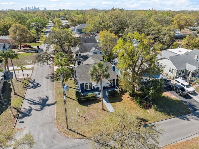 aerial view featuring a residential view