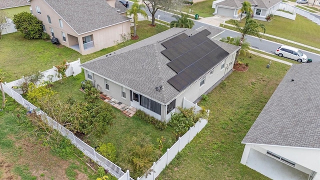 bird's eye view featuring a residential view