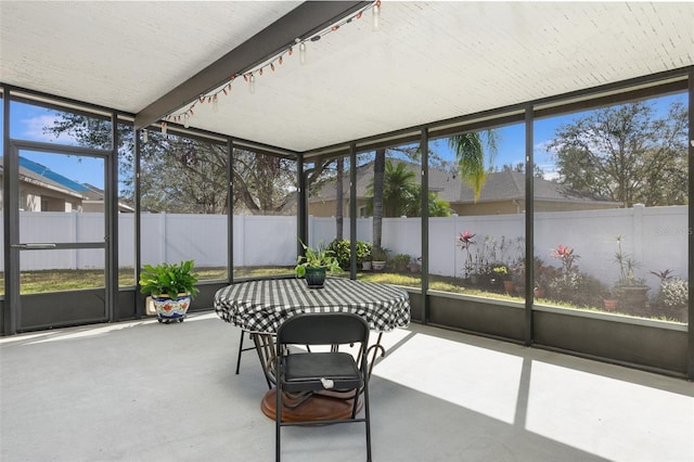 view of sunroom / solarium