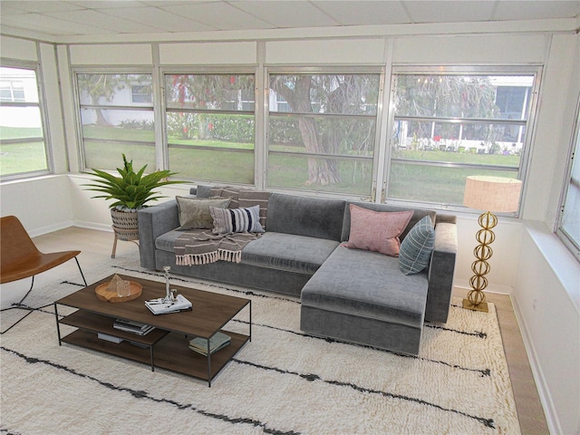 sunroom / solarium featuring a wealth of natural light