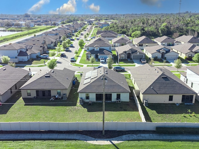 drone / aerial view featuring a residential view