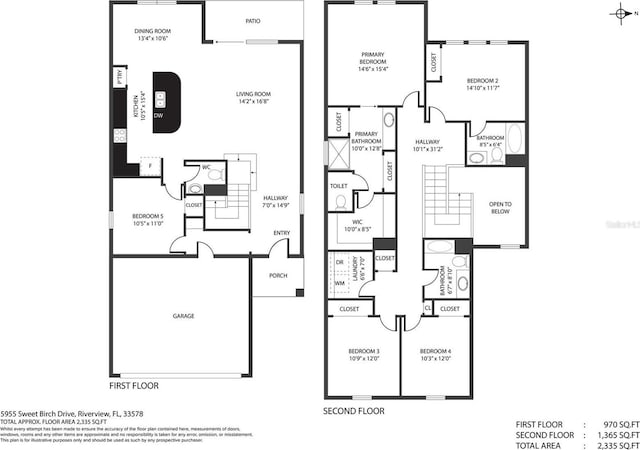 5955 Sweet Birch Dr, Riverview, FL 33578 - view of property floor plan