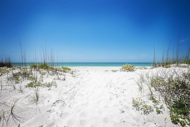 property view of water with a view of the beach