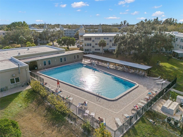 pool with fence