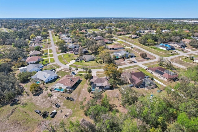 bird's eye view featuring a residential view