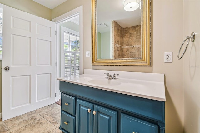 bathroom featuring vanity