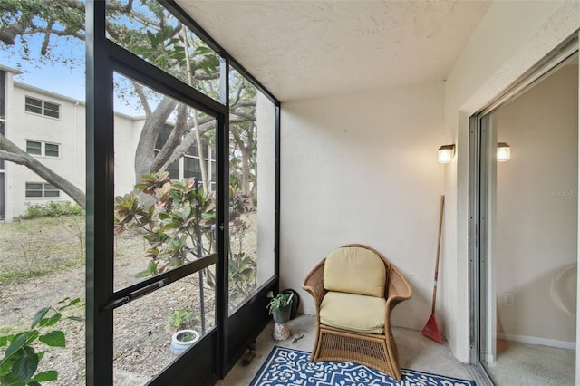 view of sunroom