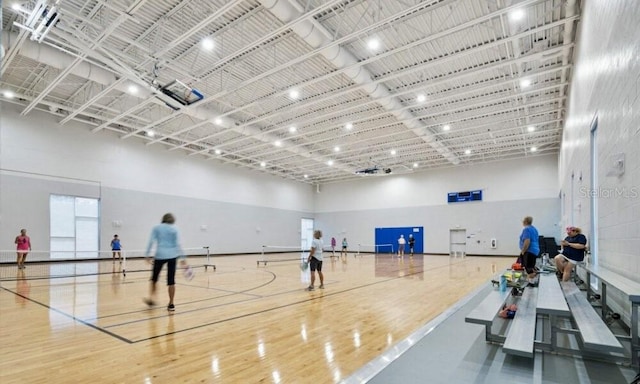 view of sport court featuring community basketball court