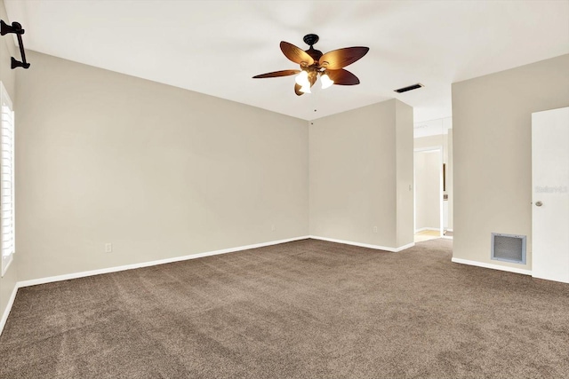 11712 Palmer Dr, Tampa, FL 33624 - empty room with ceiling fan and carpet