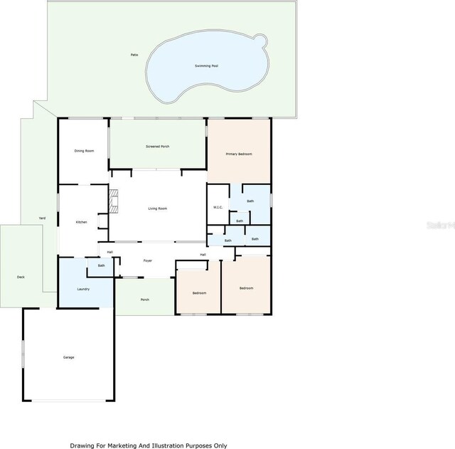 11712 Palmer Dr, Tampa, FL 33624 - view of room layout