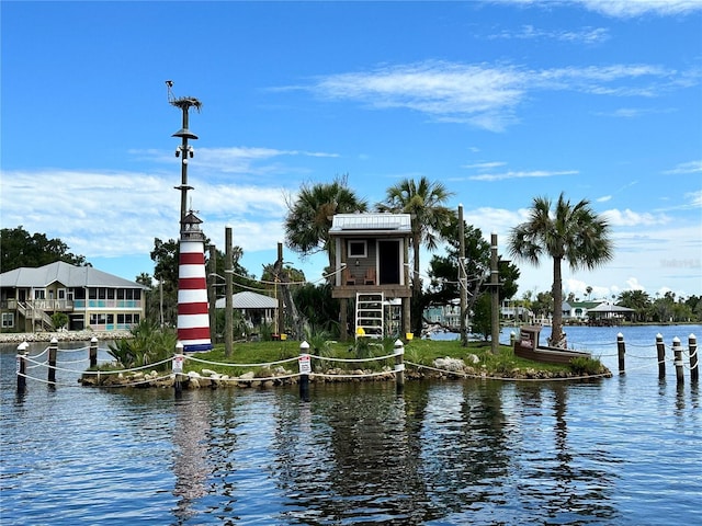 view of water feature