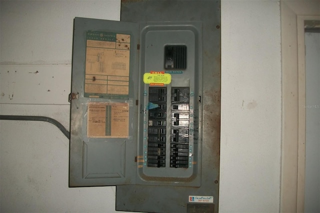 utility room with electric panel