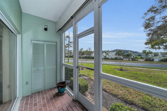 view of sunroom / solarium