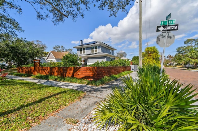 exterior space featuring fence