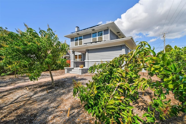 view of back of property