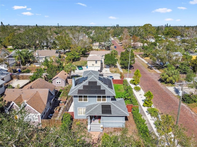 bird's eye view featuring a residential view